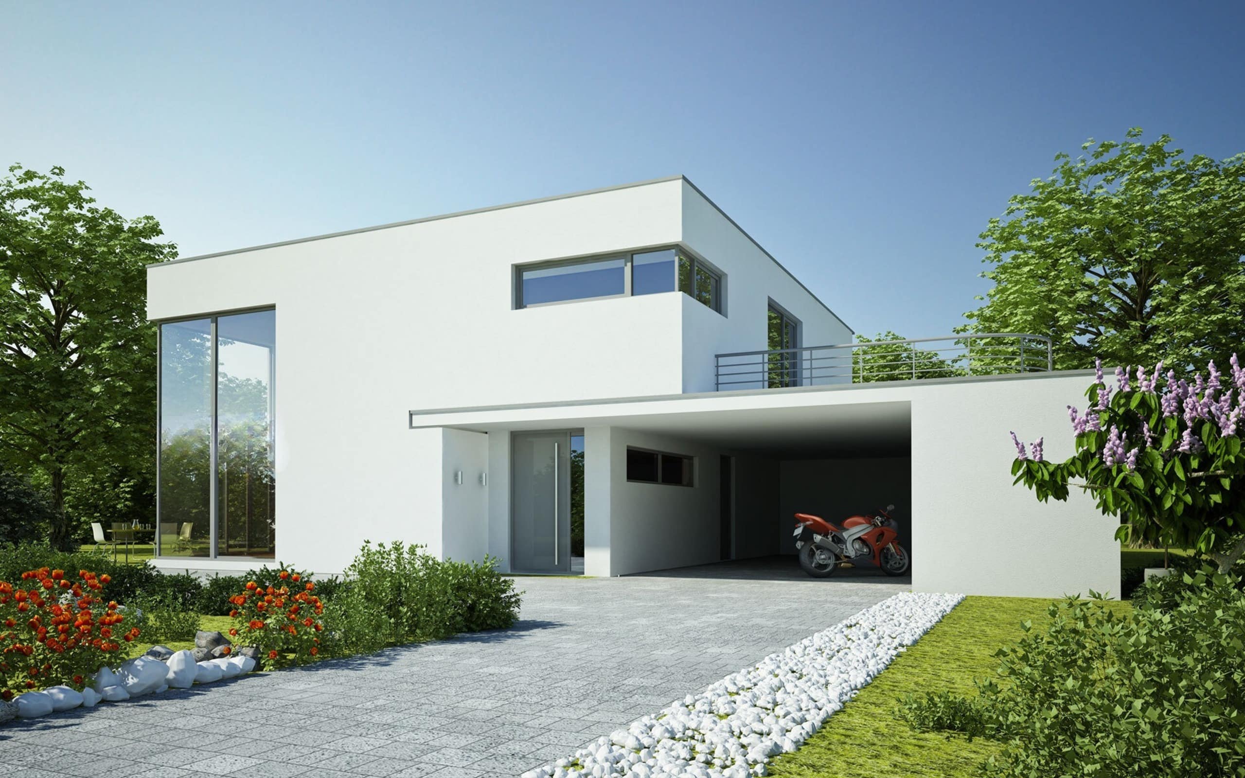 Allée garage - béton - Baud - Lorient (1)