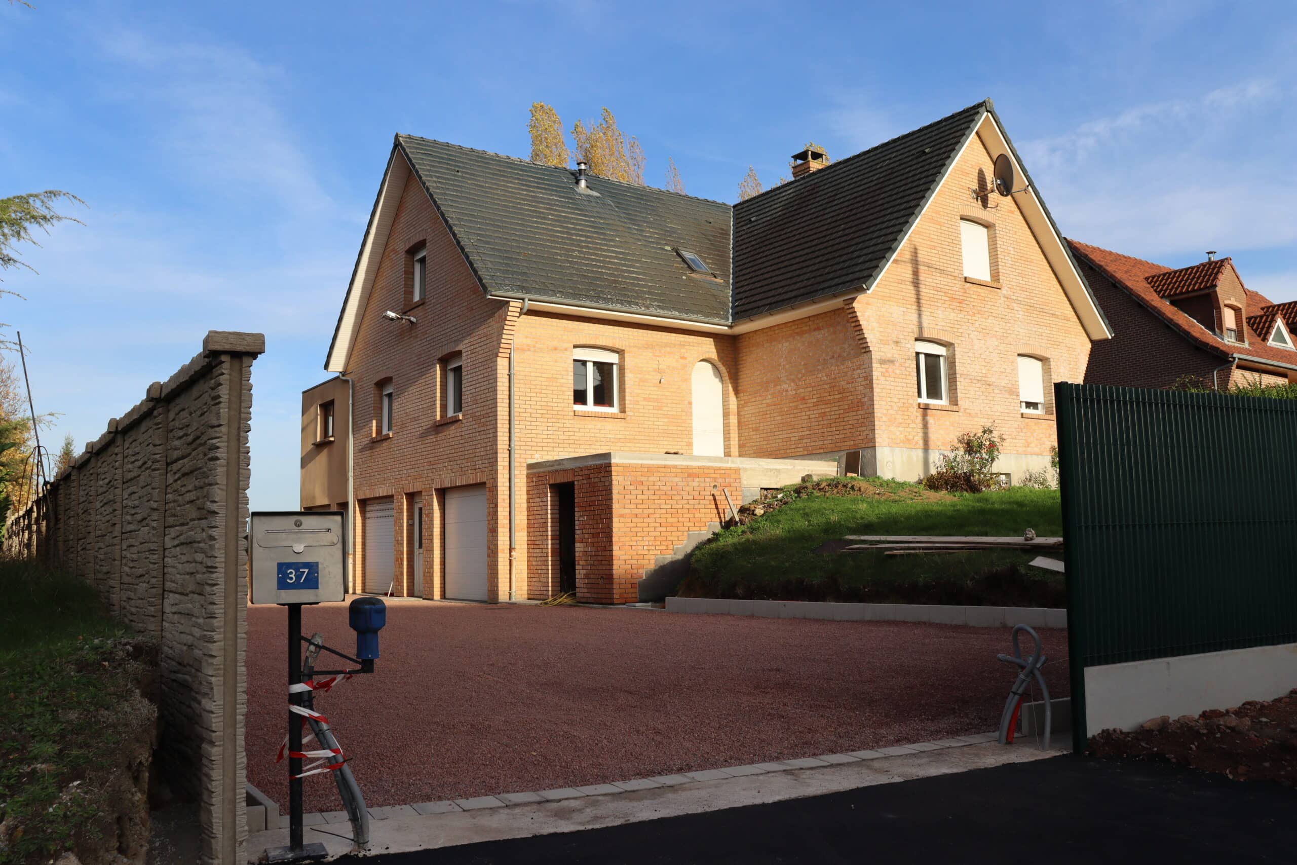 Allée garage - graviers - Anhiers - Douai2