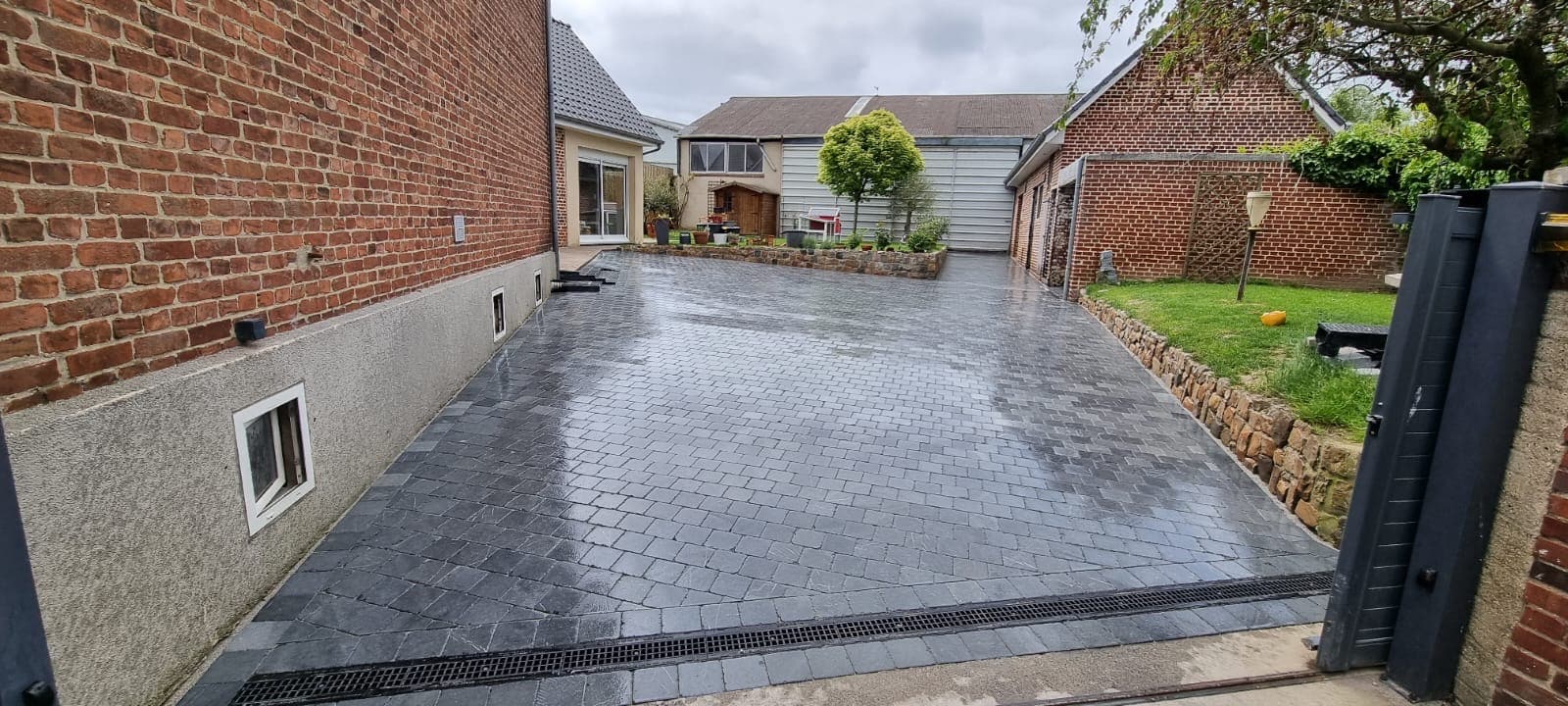 Allée garage - pavés - Barlin - Lens1